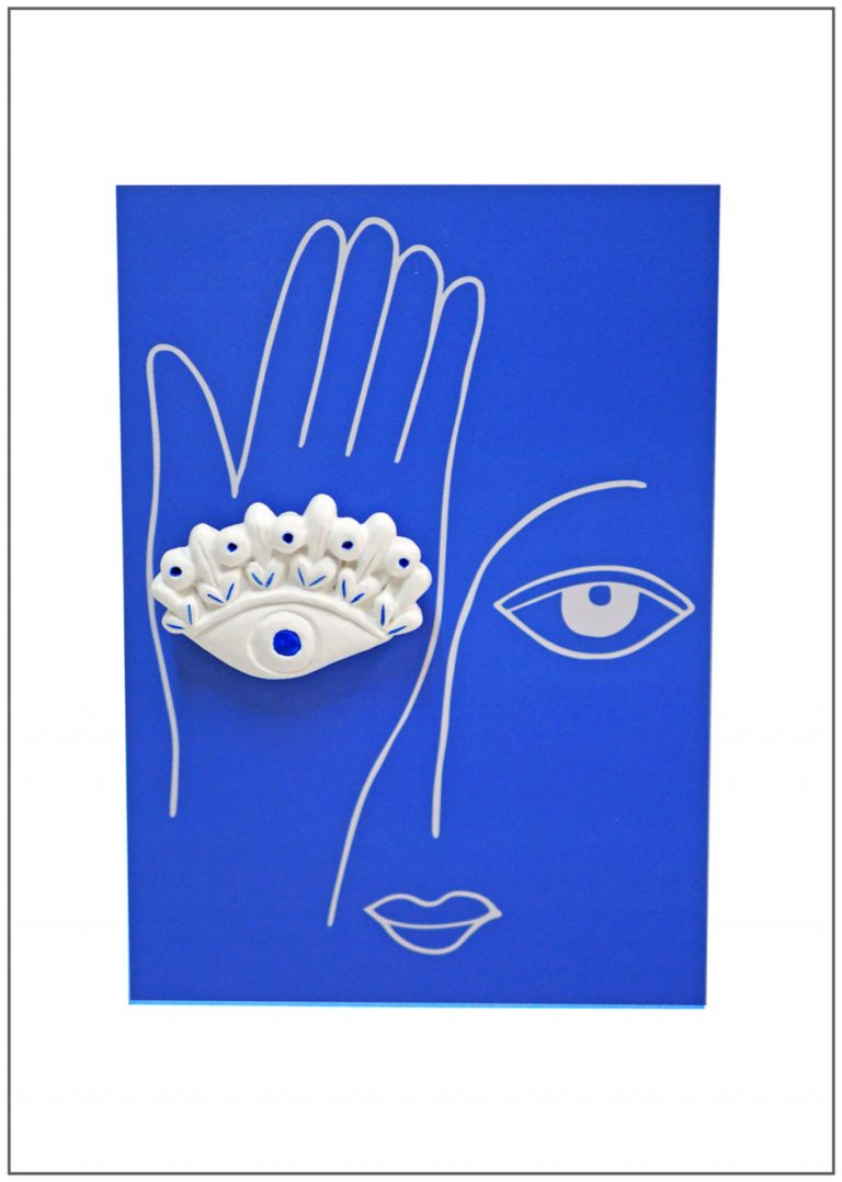 broche bijoux fait main collection Mon oeil bleu